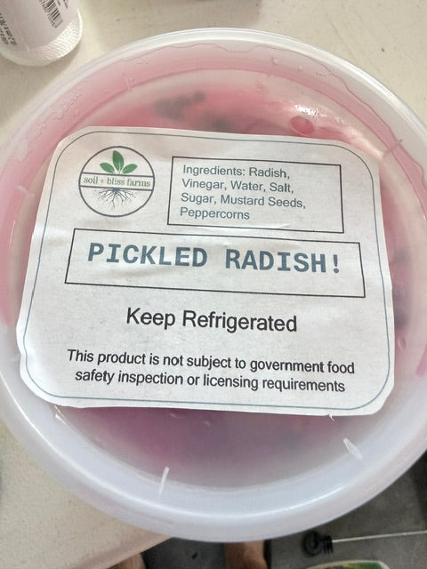NEW! Pickled Radish (32 oz)